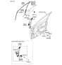 Diagram for 2006 Hyundai Accent Window Regulator - 82401-1E210