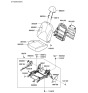 Diagram for 2006 Hyundai Accent Seat Cushion - 88200-1E300-MWL