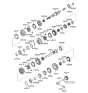 Diagram for 2006 Hyundai Accent Synchronizer Ring - 43374-23001