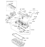 Diagram for 2006 Hyundai Accent Valve Cover Gasket - 22441-26801