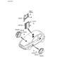 Diagram for 2006 Hyundai Accent Car Speakers - 96360-1E000