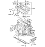 Diagram for 2007 Hyundai Accent Engine Cover - 29240-26630