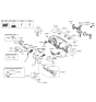 Diagram for Hyundai Elantra Steering Column Cover - 84852-3Y000-RY