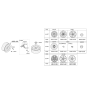 Diagram for 2014 Hyundai Elantra Wheel Cover - 52960-3Y000