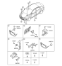 Diagram for 2014 Hyundai Elantra Air Bag Control Module - 95910-3Y600