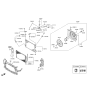 Diagram for Hyundai Fan Motor - 25380-3X500