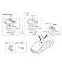 Diagram for 2014 Hyundai Elantra Dome Light - 92800-3X550-TX