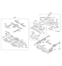 Diagram for 2013 Hyundai Elantra Floor Pan - 65510-3Y000
