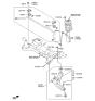 Diagram for Hyundai Control Arm Bushing - 54584-3X000