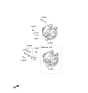 Diagram for Hyundai Alternator - 37300-2E720