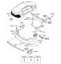 Diagram for Hyundai Bumper Reflector - 92405-3X200