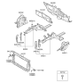 Diagram for 2016 Hyundai Accent Radiator Support - 64101-1R301