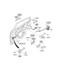 Diagram for 2012 Hyundai Accent Door Handle - 83620-1R010-CR