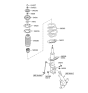 Diagram for 2017 Hyundai Accent Coil Spring Insulator - 54620-2K000