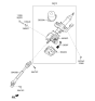 Diagram for 2013 Hyundai Accent Steering Shaft - 56400-1R200