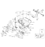 Diagram for 2016 Hyundai Accent Steering Column Cover - 84852-1R000-9Y