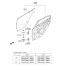 Diagram for 2015 Hyundai Accent Door Hinge - 79330-0U000