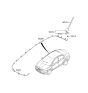 Diagram for 2012 Hyundai Accent Antenna - 96213-1R100