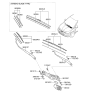 Diagram for 2011 Hyundai Sonata Hybrid Wiper Blade - 98350-3S300