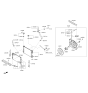 Diagram for Hyundai Fan Shroud - 25350-1W050