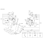 Diagram for 2011 Hyundai Accent Seat Cover - 89460-1R860-N2A