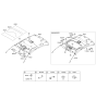 Diagram for 2013 Hyundai Accent Sun Visor - 85210-1R110-8M