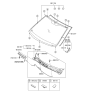 Diagram for 2011 Hyundai Accent Windshield - 86110-1R040