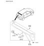 Diagram for 2016 Hyundai Accent Spoiler - 87210-1R200