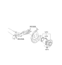 Diagram for Hyundai Wheel Bearing - 52750-0U000