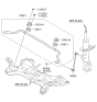 Diagram for 2013 Hyundai Accent Sway Bar Kit - 54810-1R100