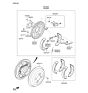 Diagram for Hyundai Wheel Cylinder - 58330-1R000