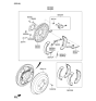 Diagram for 2016 Hyundai Accent Brake Drum - 58411-1R000