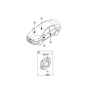 Diagram for Hyundai Car Speakers - 96330-1R000