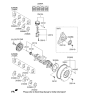 Diagram for 2014 Hyundai Accent Rod Bearing - 23060-2B000