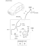 Diagram for Hyundai Tucson Washer Pump - 98510-1W000