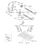 Diagram for Hyundai Accent Timing Chain Guide - 24431-2B610