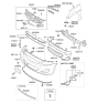 Diagram for Hyundai Bumper - 86511-1R010