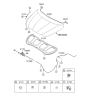 Diagram for Hyundai Hood Latch - 81130-1R000