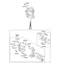 Diagram for 2013 Hyundai Accent Brake Pad Set - 58101-1RA00