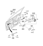 Diagram for 2013 Hyundai Accent Door Latch Cable - 81371-1R000