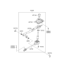 Diagram for 2011 Hyundai Genesis Coupe Automatic Transmission Shift Levers - 43700-2M100-9P