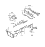 Diagram for 2011 Hyundai Genesis Coupe Dash Panels - 64300-2M000