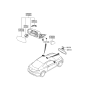 Diagram for 2011 Hyundai Genesis Coupe Car Mirror - 87621-2M100