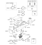 Diagram for Hyundai Genesis Coupe Center Console Base - 84610-2M000-9P
