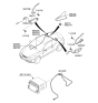 Diagram for 2016 Hyundai Genesis Coupe Antenna Base - 96250-2M100-YG3