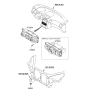 Diagram for Hyundai Genesis Coupe A/C Switch - 97250-2M000-9P