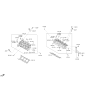 Diagram for Hyundai Azera Cylinder Head - 22110-3C701