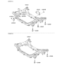 Diagram for 2012 Hyundai Genesis Coupe Front Cross-Member - 62410-2M100