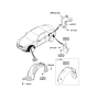 Diagram for 2009 Hyundai Genesis Coupe Wheelhouse - 86811-2M000