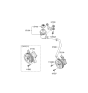 Diagram for 2012 Hyundai Genesis Coupe Power Steering Pump - 57100-2M100